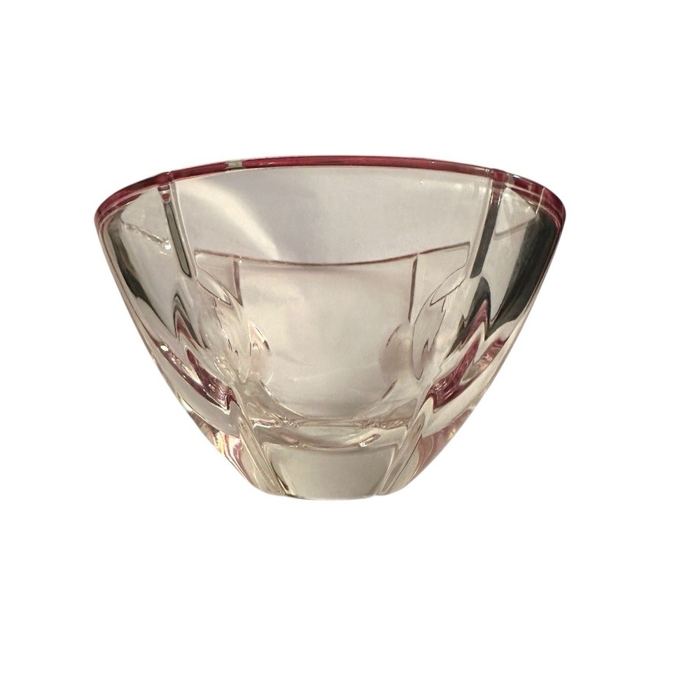 Lenox Gift of Knowledge 6-3/4-Inch Blush Pink Crystal Candy Bowl Retired EUC